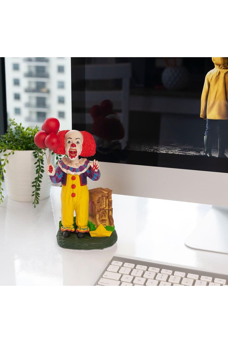OFFICIAL Pennywise Bobble Head | Exclusive IT Collectible | 8" Resin Figure, Alternate, color, Red/White