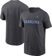 Jordan Brand Men's Jordan Brand Anthracite North Carolina Tar Heels Primetime Wordmark T-Shirt