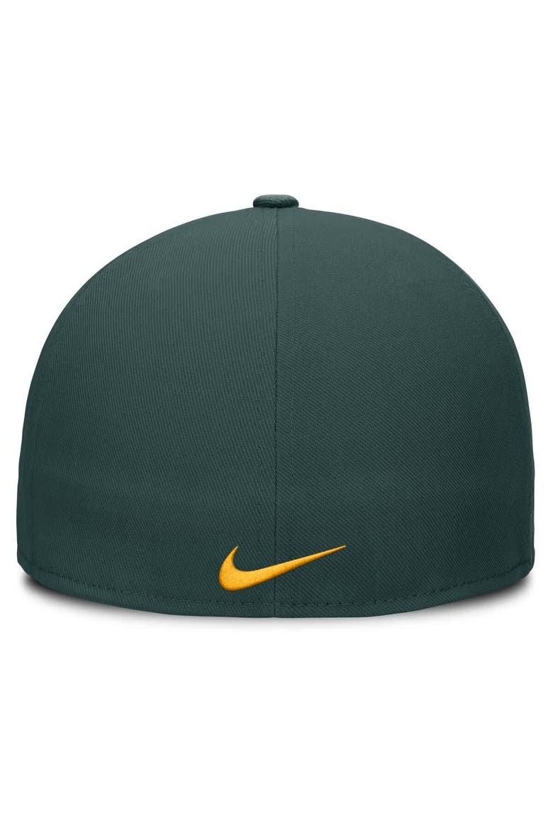 Men's Nike Green Athletics True Performance Fitted Hat, Alternate, color, Green