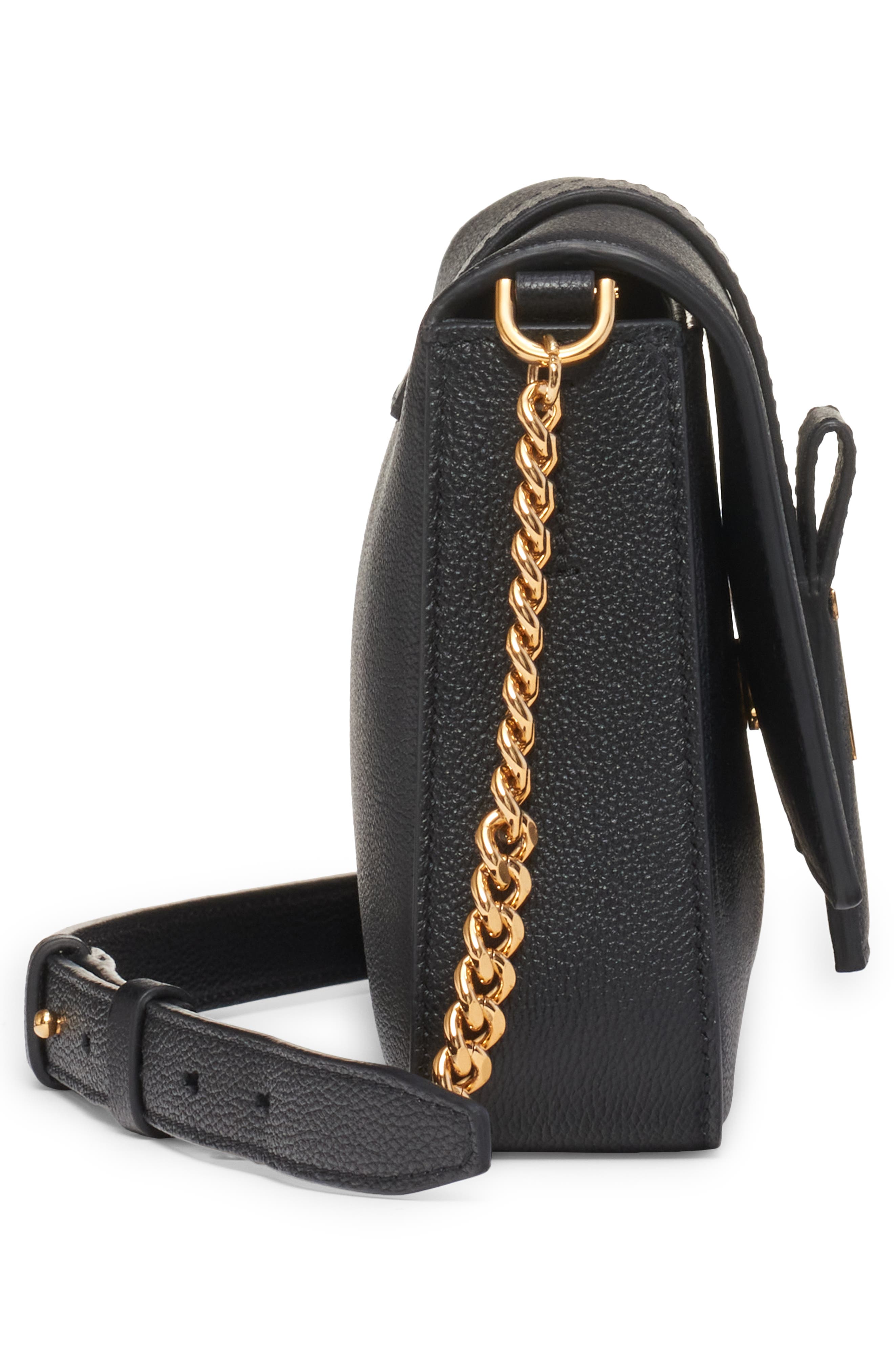 TOM FORD Grained Leather Crossbody Bag, Alternate, color, 