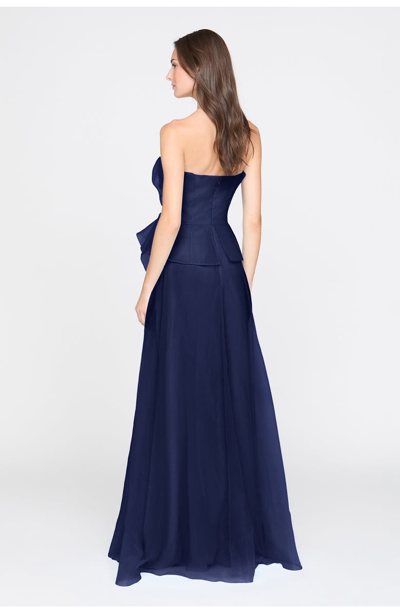 Theia Gilda Draped Rose Gown, Alternate, color, Nautical Navy