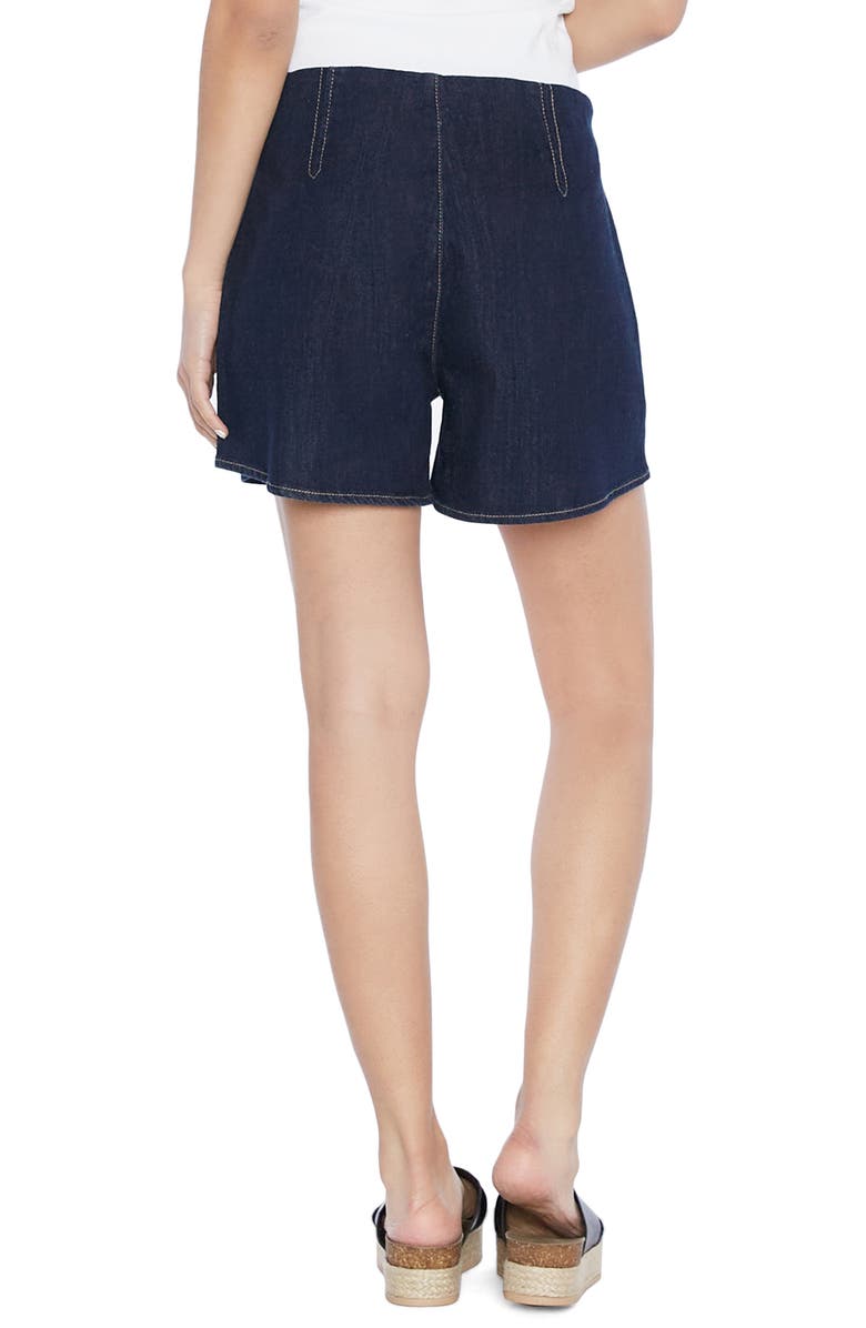 Wash Lab Denim Wash Lab Pleat Denim Shorts, Alternate, color, 