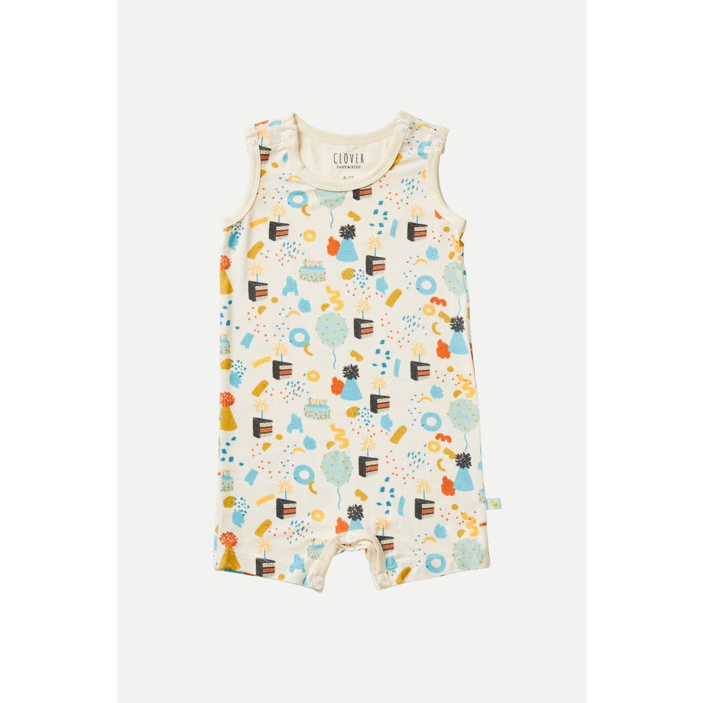 Clover Baby & Kids Tank Top Shorts Romper In Multi