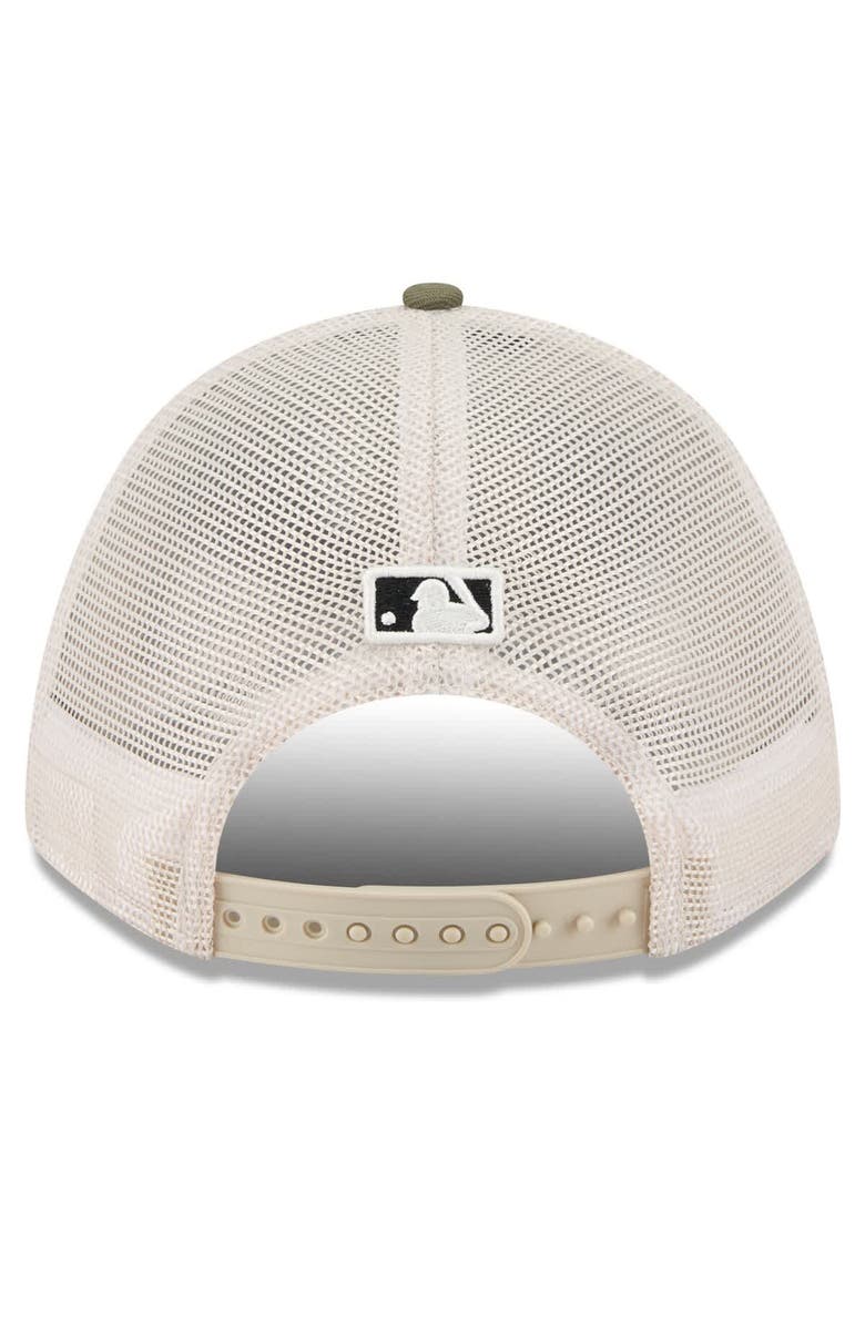 New Era Men's New Era Light Beige/Olive San Francisco Giants 2025 Armed Forces Day 9FORTY M-Crown A-Frame Adjustable Hat, Alternate, color, Light Beige