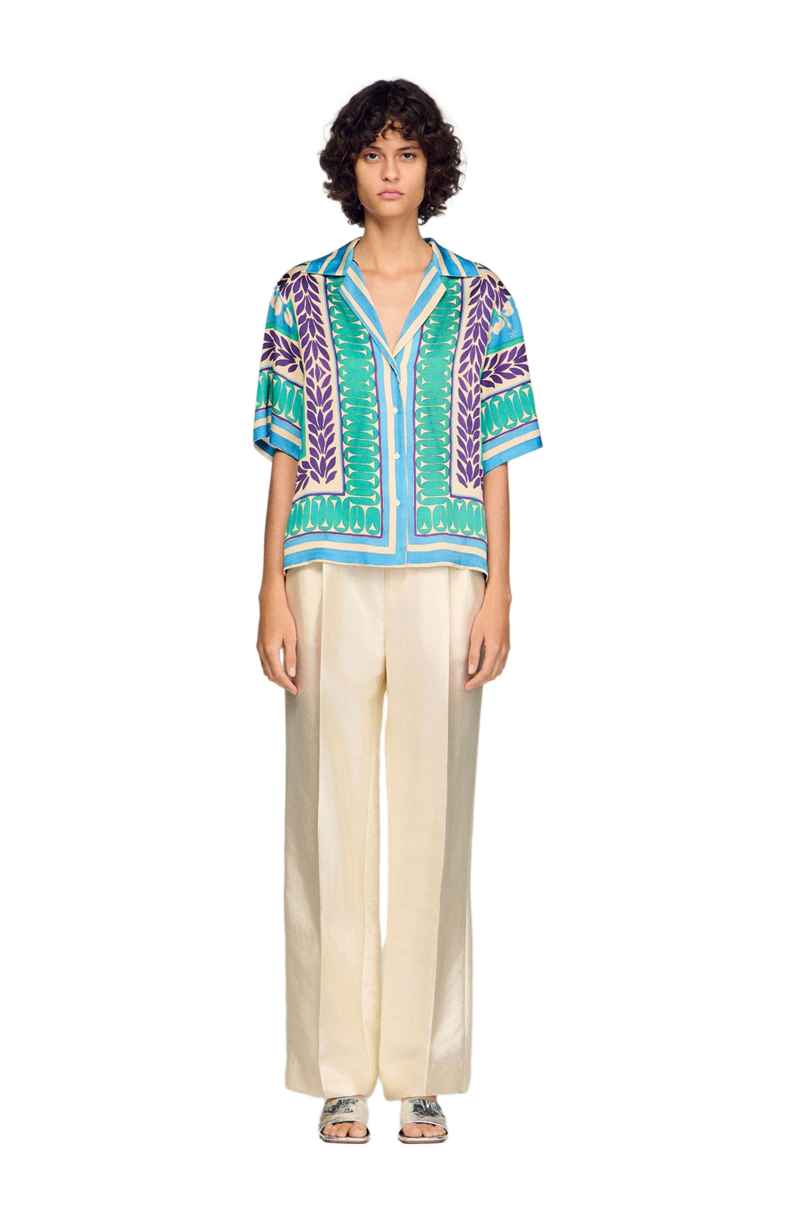 Flower print shirt - image 2