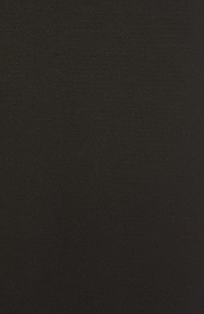 Lela Rose Lace Yoke Long Sleeve Midi Sheath Dress, Alternate, color, 