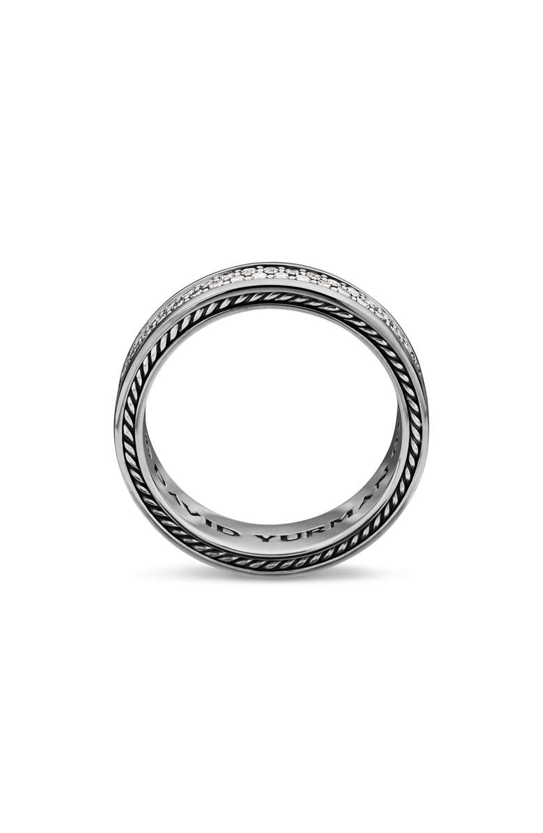 David Yurman Streamline Two-Row Band Ring with Diamonds, Alternate, color, 