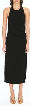 MANGO Starring Hailey Bieber Lola Halter Neck Dress