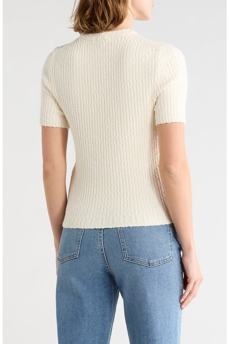 Bouclé Knit Sweater Top, Alternate, color, ANTIQUE CREAM