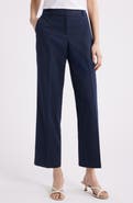 Anne Klein Stripe Straight Leg Ankle Pants