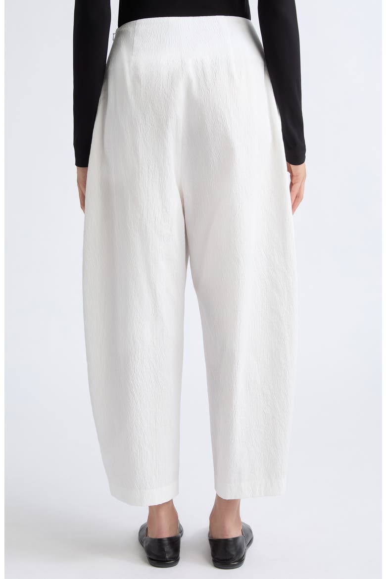 Pallin High Waist Textured Pants, Alternate, color, WHITE