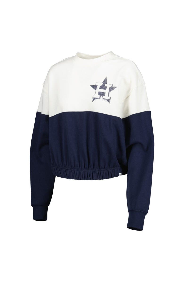 '47 Women's '47 White/Navy Houston Astros Take Two Bonita Pullover Sweatshirt, Alternate, color, White