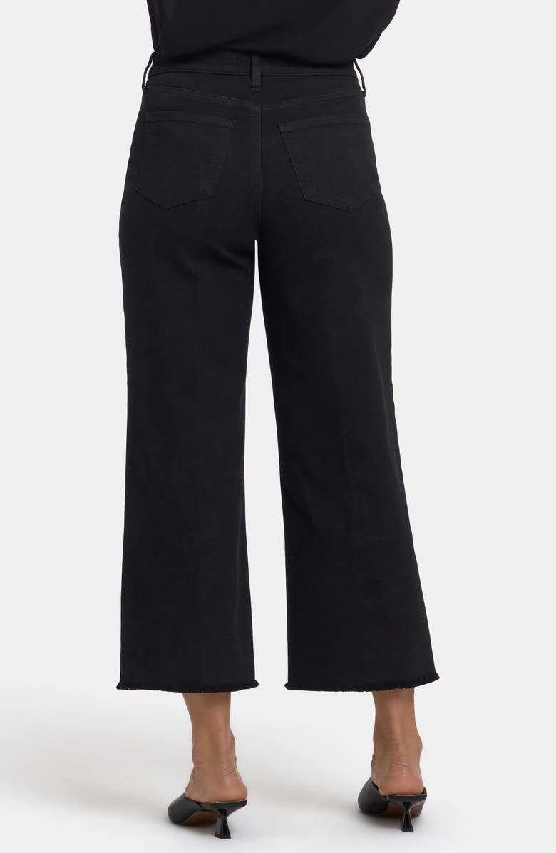 NYDJ Coco High Waist Crop Wide Leg Jeans, Alternate, color, Black