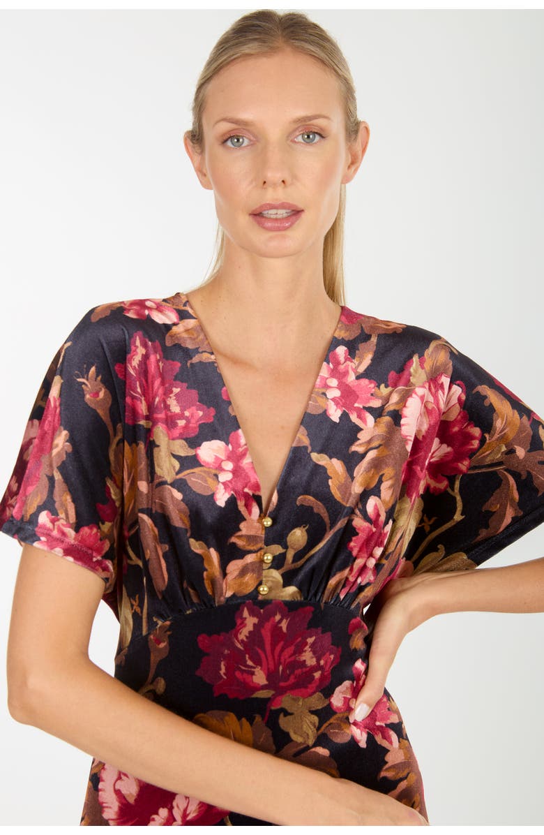 Super Natural by Secret Mission Lacey Dress, Alternate, color, Night Floral
