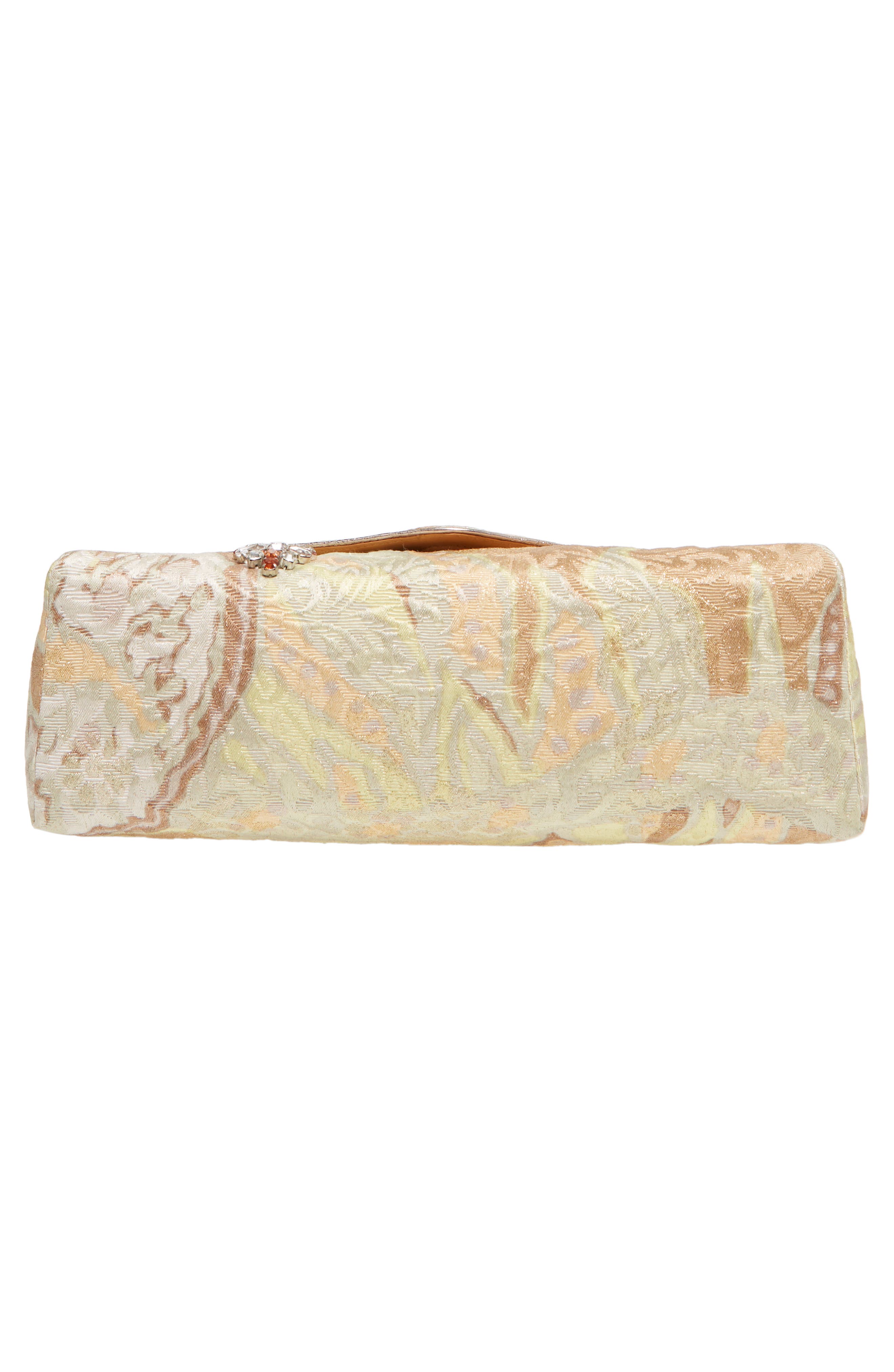 Dries Van Noten Crystal Embellished Brocade Envelope Clutch, Alternate, color, 