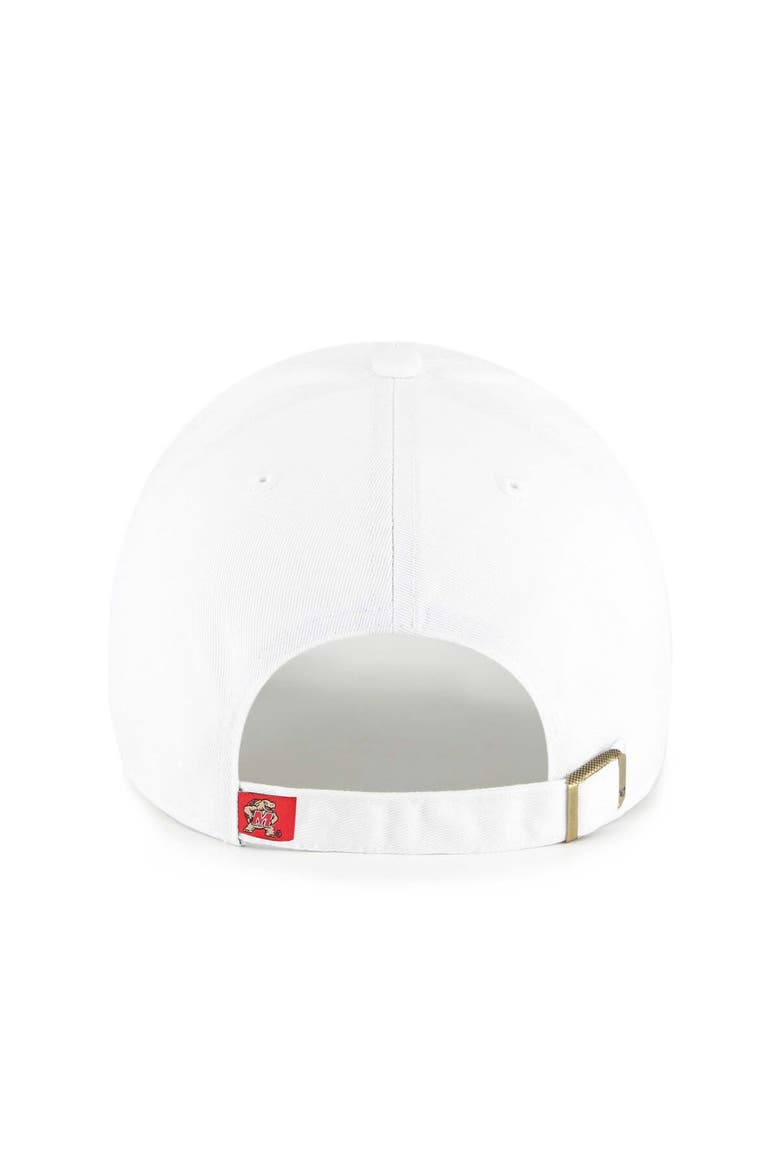 Men's '47 White Maryland Terrapins Clean Up Adjustable Hat, Alternate, color, White