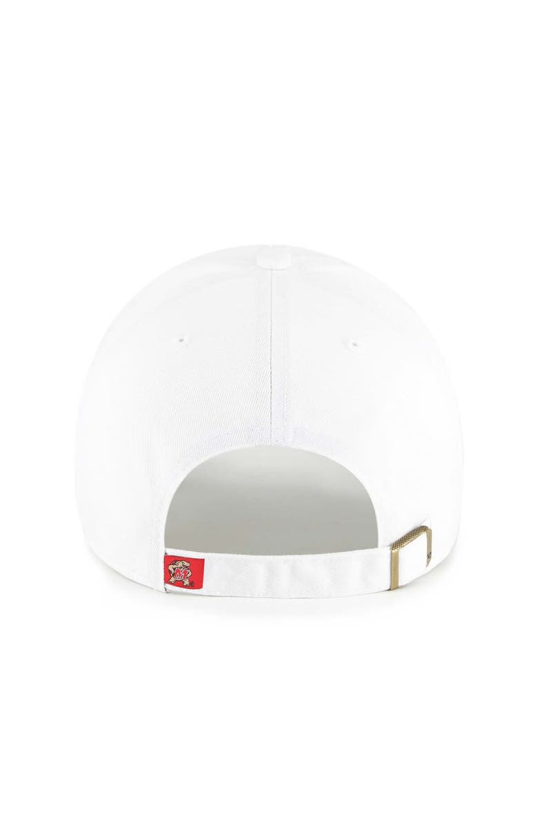 '47 Men's '47 White Maryland Terrapins Clean Up Adjustable Hat, Alternate, color, White