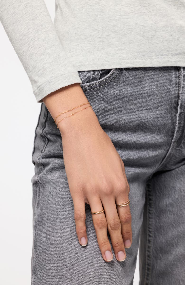 Ana Luisa Solid Yellow Gold - Satellite Bracelet, Alternate, color, Gold