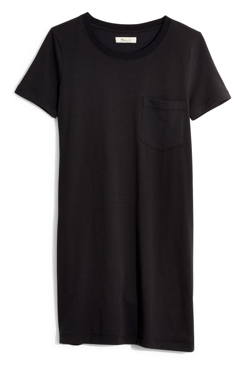 Tee Dress, Alternate, color, TRUE BLACK