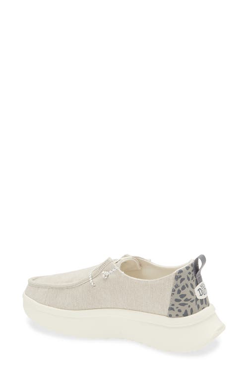 Hey Dude Wendy Peak Sneaker In Leo Grey