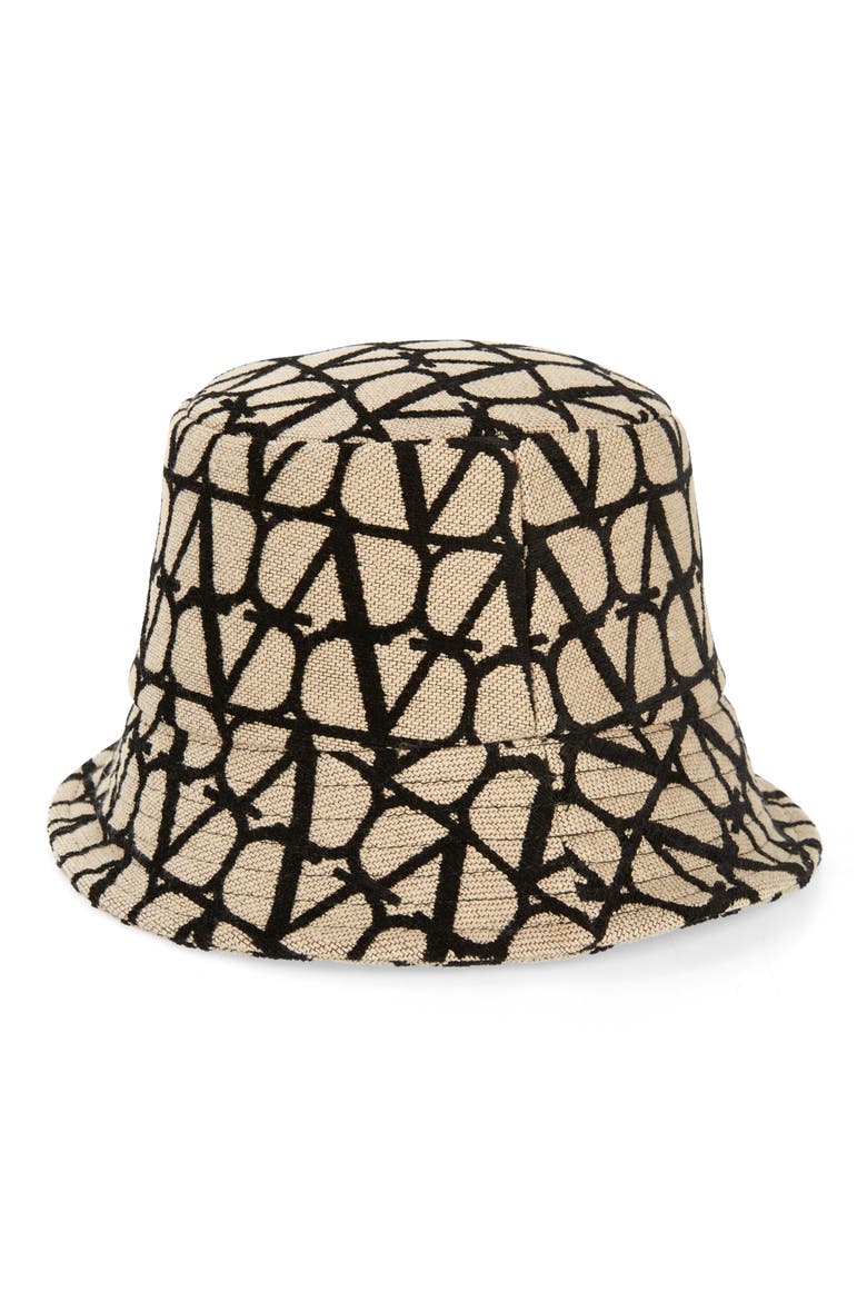 VLOGO Tessuto Bucket Hat, Main, color, EX9 NATURALE/ NERO