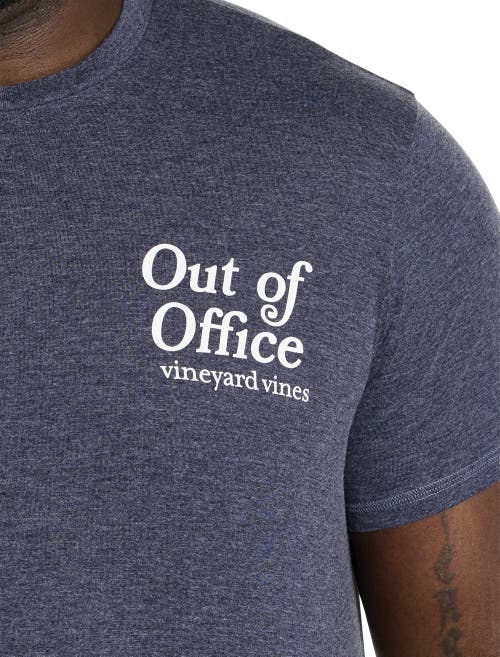 Vineyard Vines Out Of Office Short Sleeve Tee In Nautical Navy