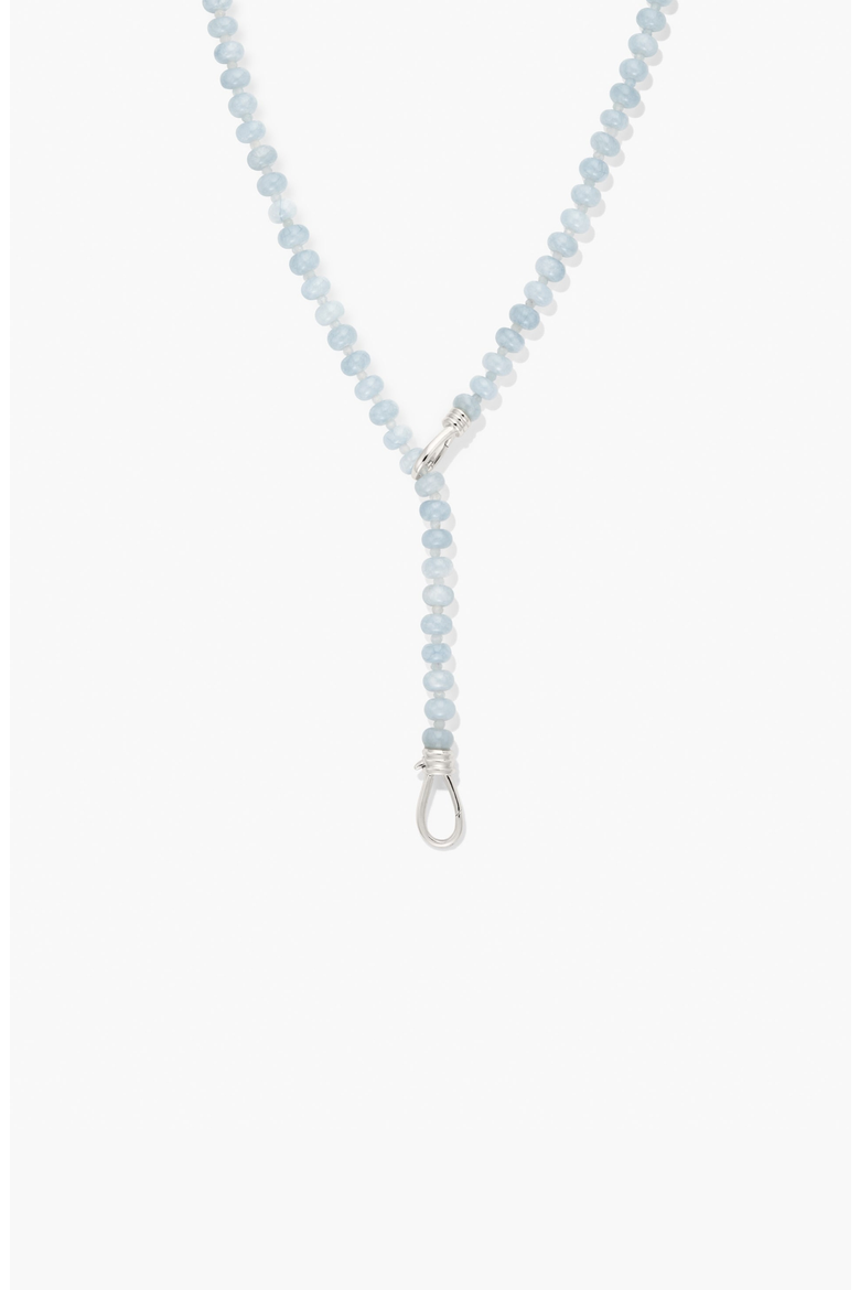 Isla Adjustable Lariat Necklace, Alternate, color, Aquamarine, Dyed Jade