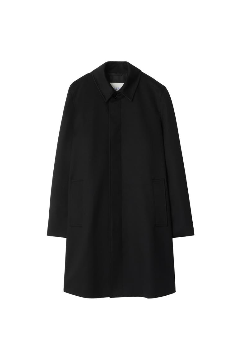 Mid-length Cashmere Car Coat, Alternate, color, Black