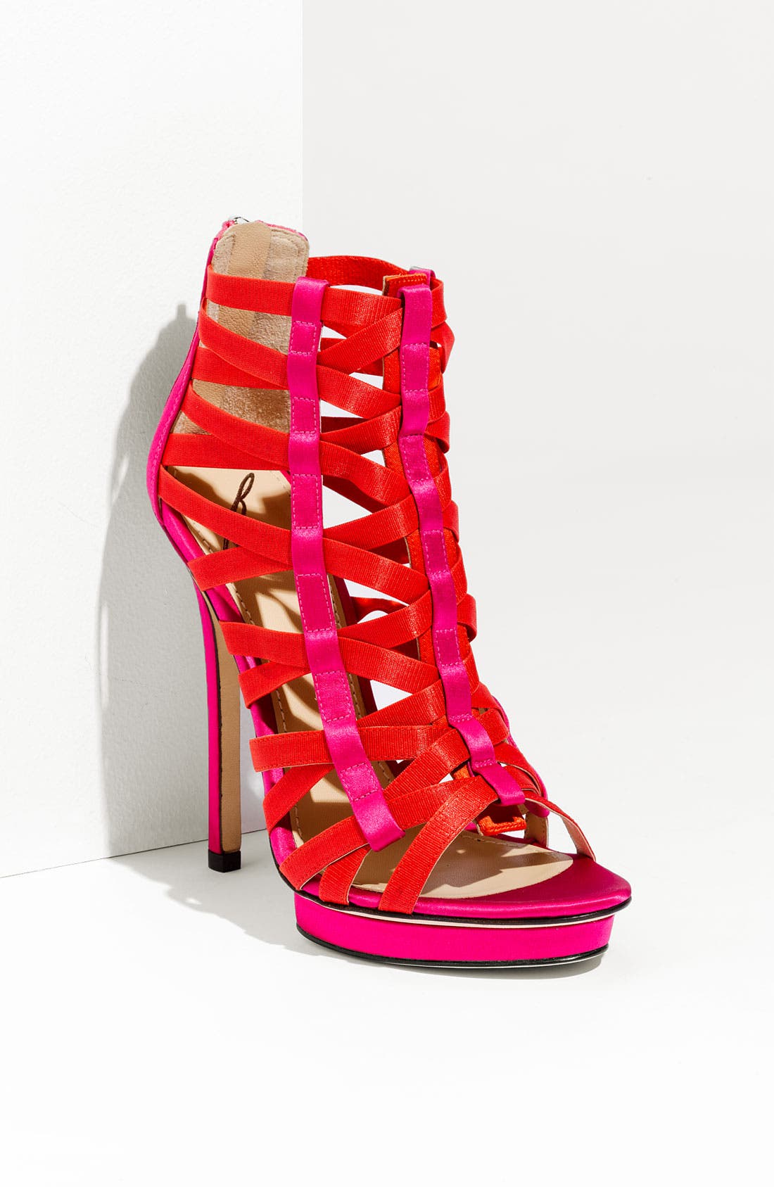 'Clio' Sandal, Main, color, DARK PINK