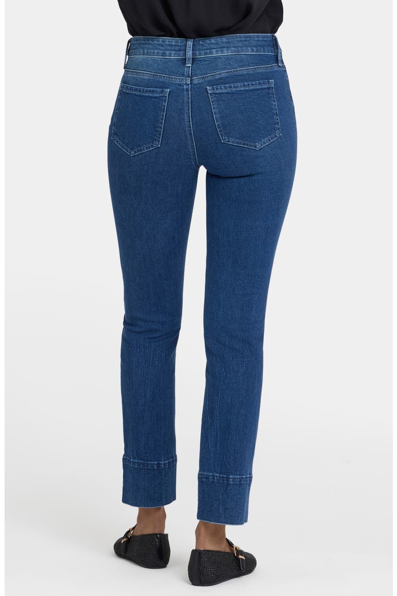Sheri Buckle Slim Jeans, Alternate, color, COOL MARINE