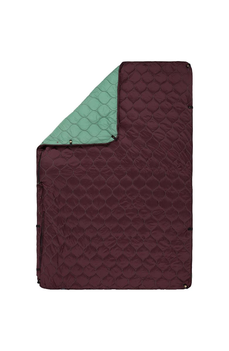 Coalatree Puffy Kachula Adventure Blanket, Main, color, Maroon Bells