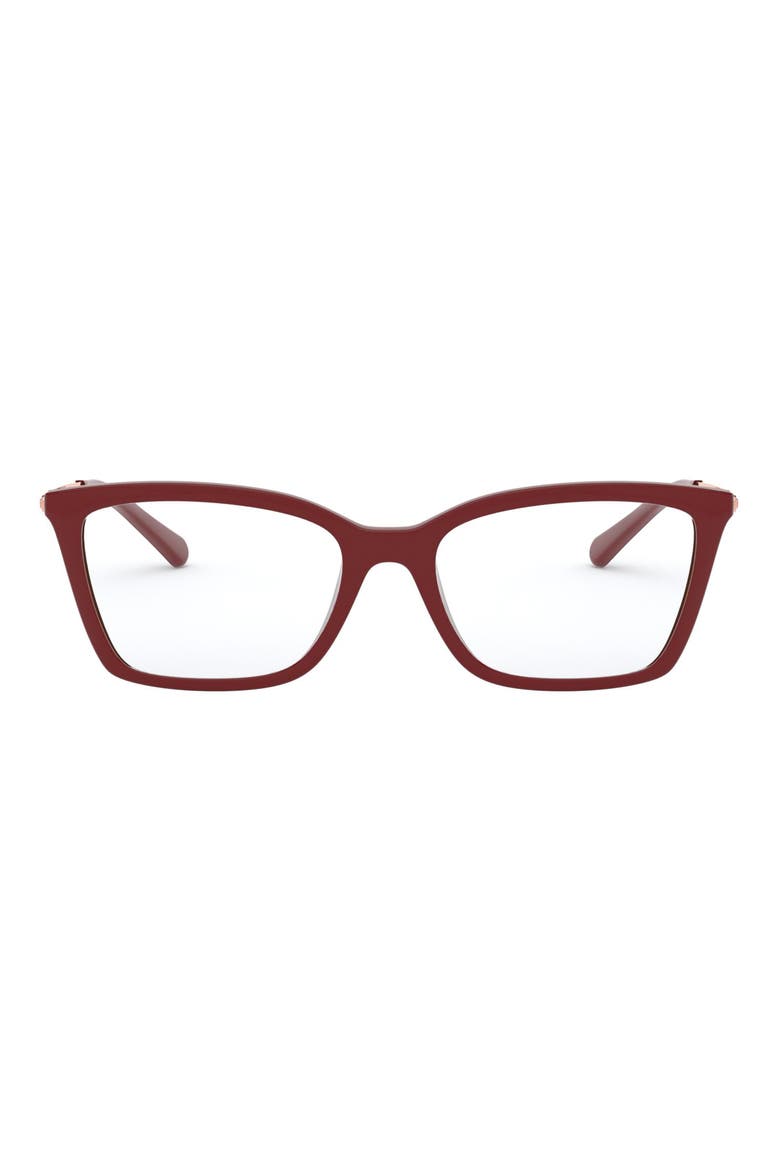 54mm Square Optical Glasses, Main, color, BROWN