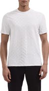 Bugatchi Check Jacquard Mercerized Cotton T-Shirt