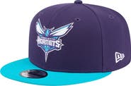 New Era Men's New Era Purple Charlotte Hornets Two-Tone 9FIFTY Snapback Hat