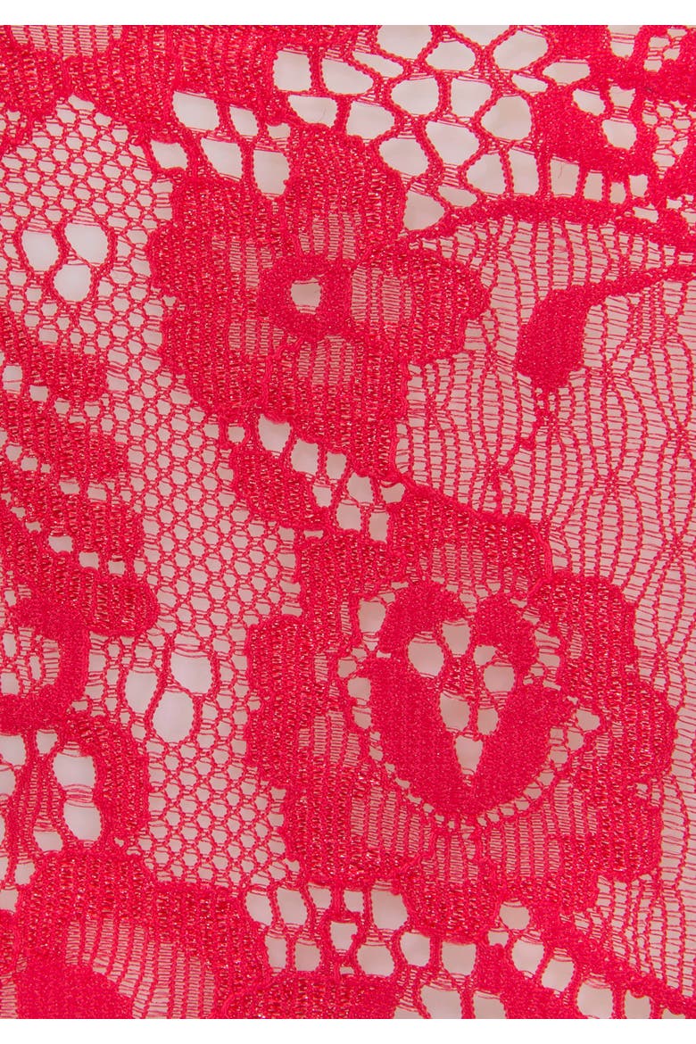 Lace Open Brief, Alternate, color, Red