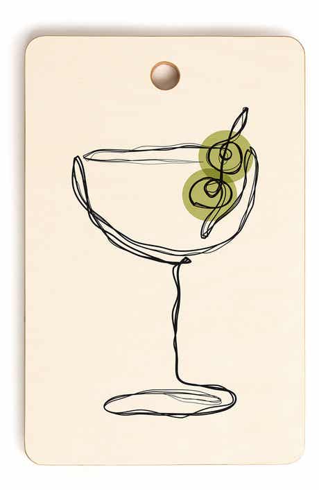 Deny Designs Cocktail Drink Cutting Board