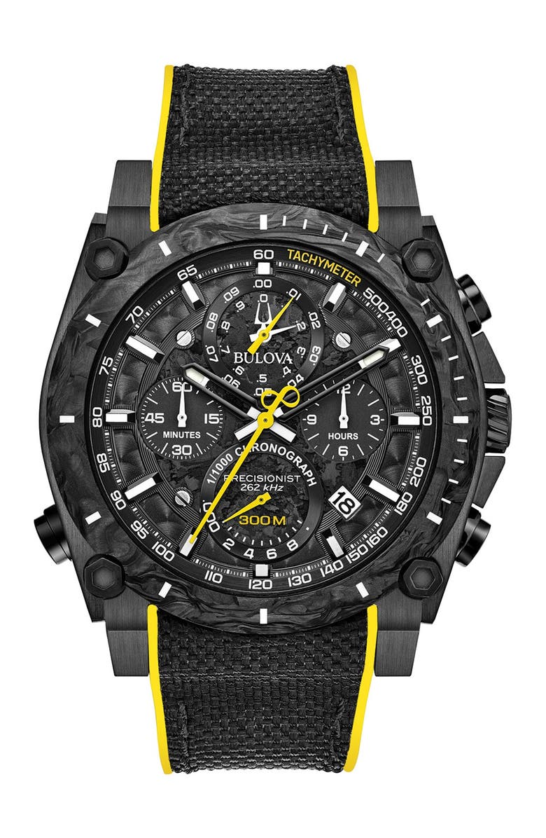 BULOVA Men's Precisionist Strap Watch, 46.5mm, Main, color, 