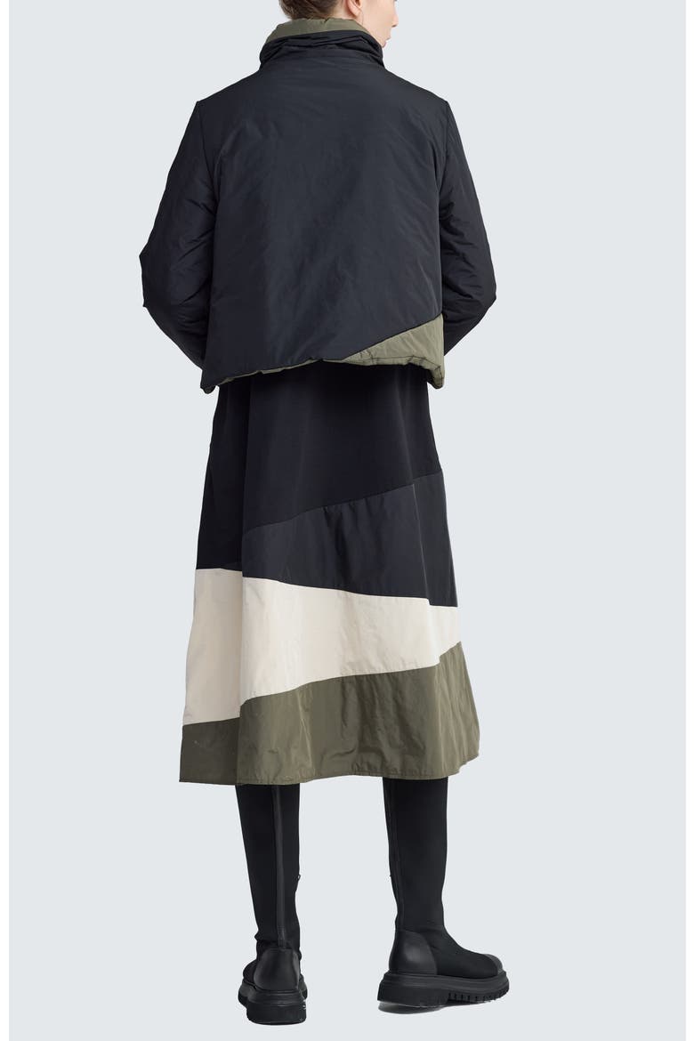 Delora Cropped Panel Coat, Alternate, color, Black