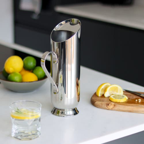 Nick Munro Trombone Water Pitcher In Silver