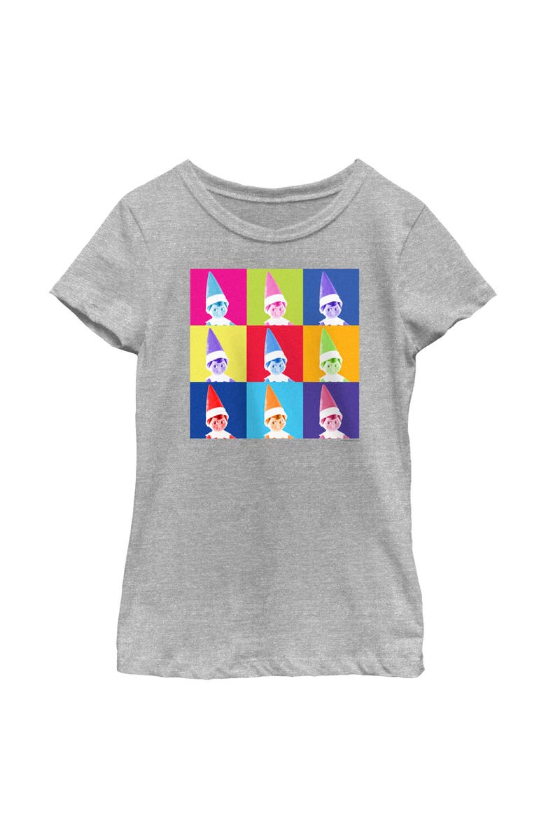 THE ELF ON THE SHELF Girl's The Elf on the Shelf Pop Art Portraits Graphic T-Shirt, Main, color, Athletic Heather