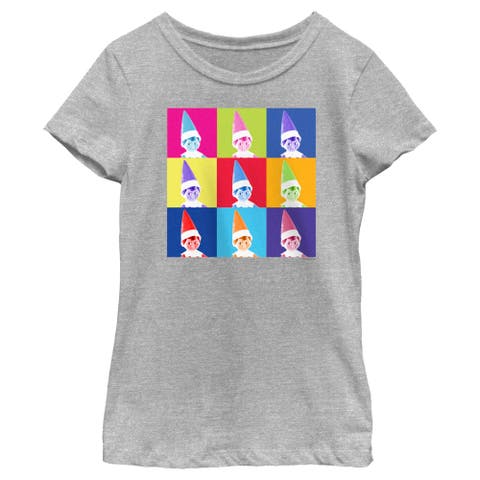 Girl's The Elf on the Shelf Pop Art Portraits  Graphic T-Shirt
