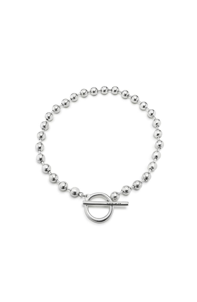 UNODE50 Sterling silver-plated short chain necklace, Main, color, Silver