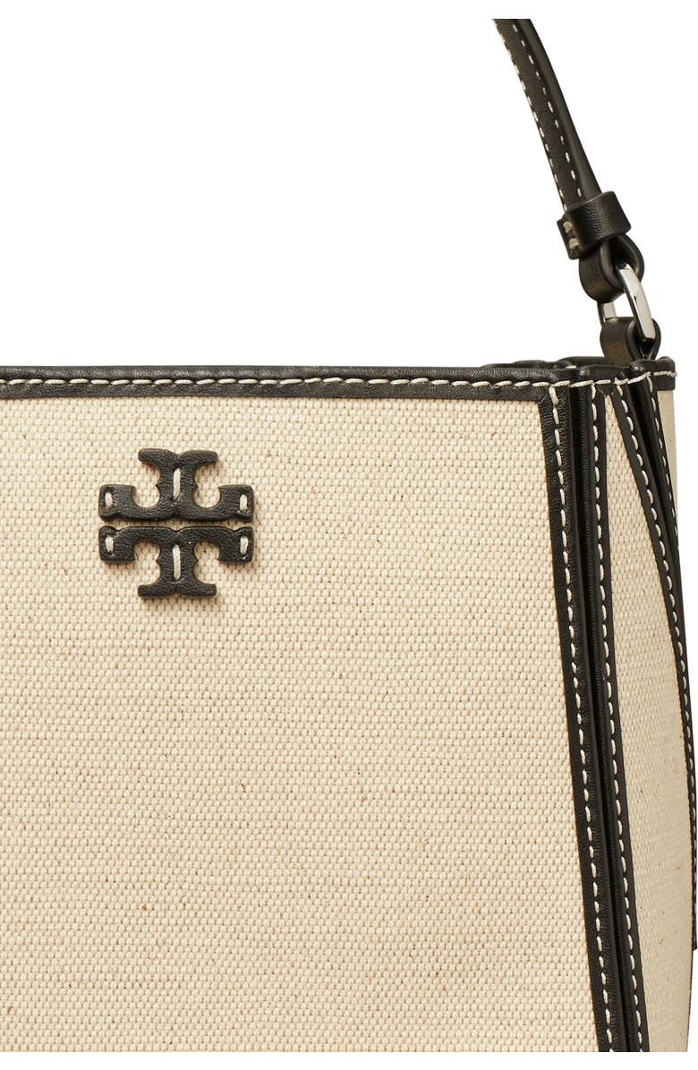 Tory Burch Small McGraw Canvas Bucket Bag, Alternate, color,