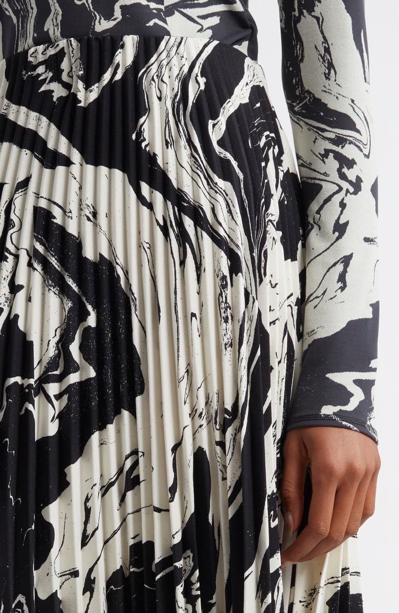 Marimekko Myy Marras Pleated Maxi Skirt, Alternate, color,