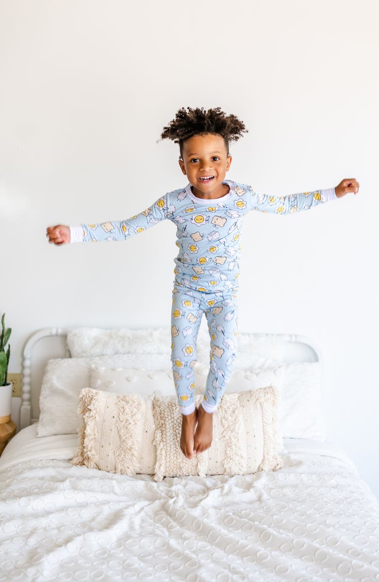 Little Sleepies Breakfast Buddies Fitted Two-Piece Pajamas, Alternate, color, 