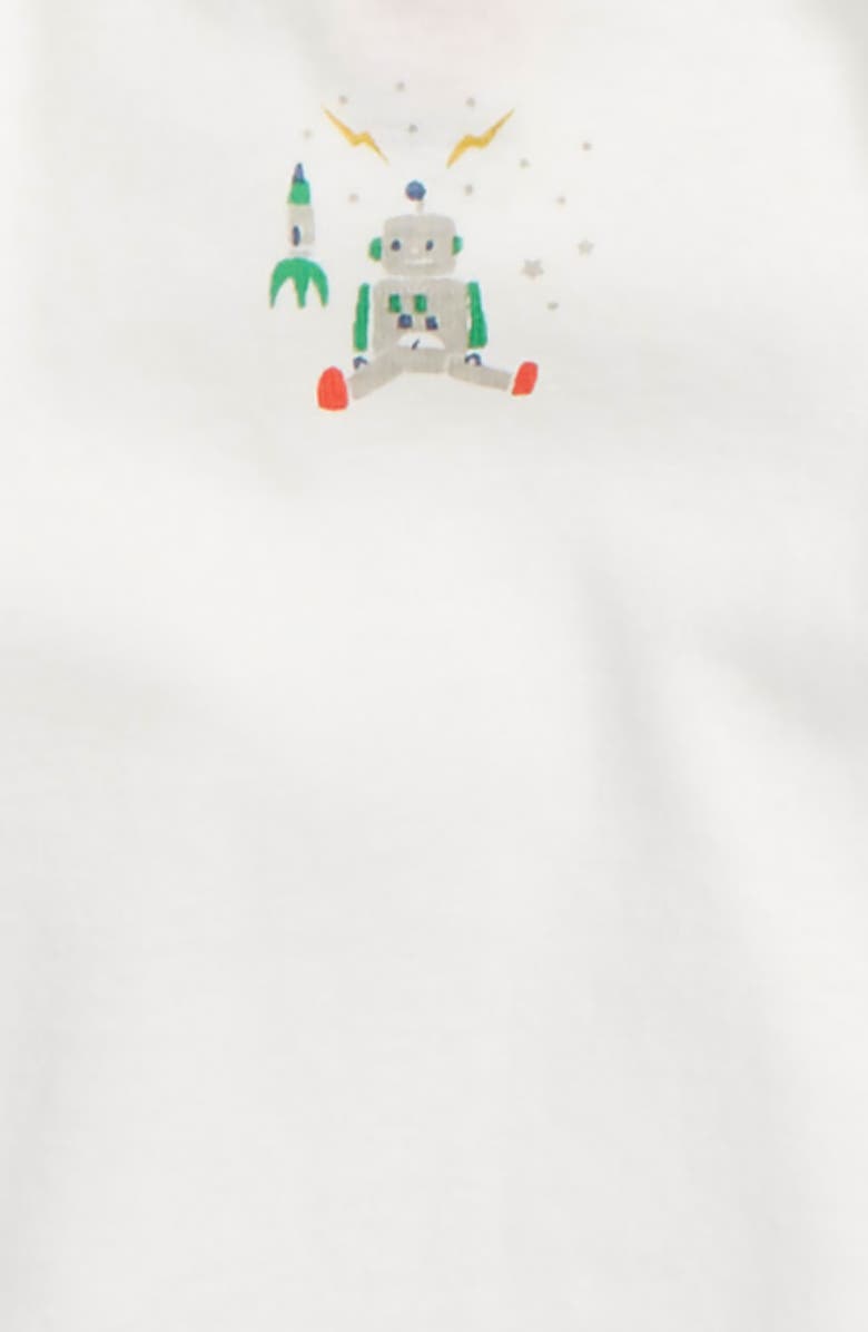 Mini Boden Robot 5-Pack Organic Cotton Bodysuits, Alternate, color, 