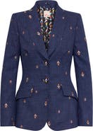 Maison Common Jeans Jacquard Blazer