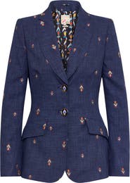 Maison Common Jeans Jacquard Blazer