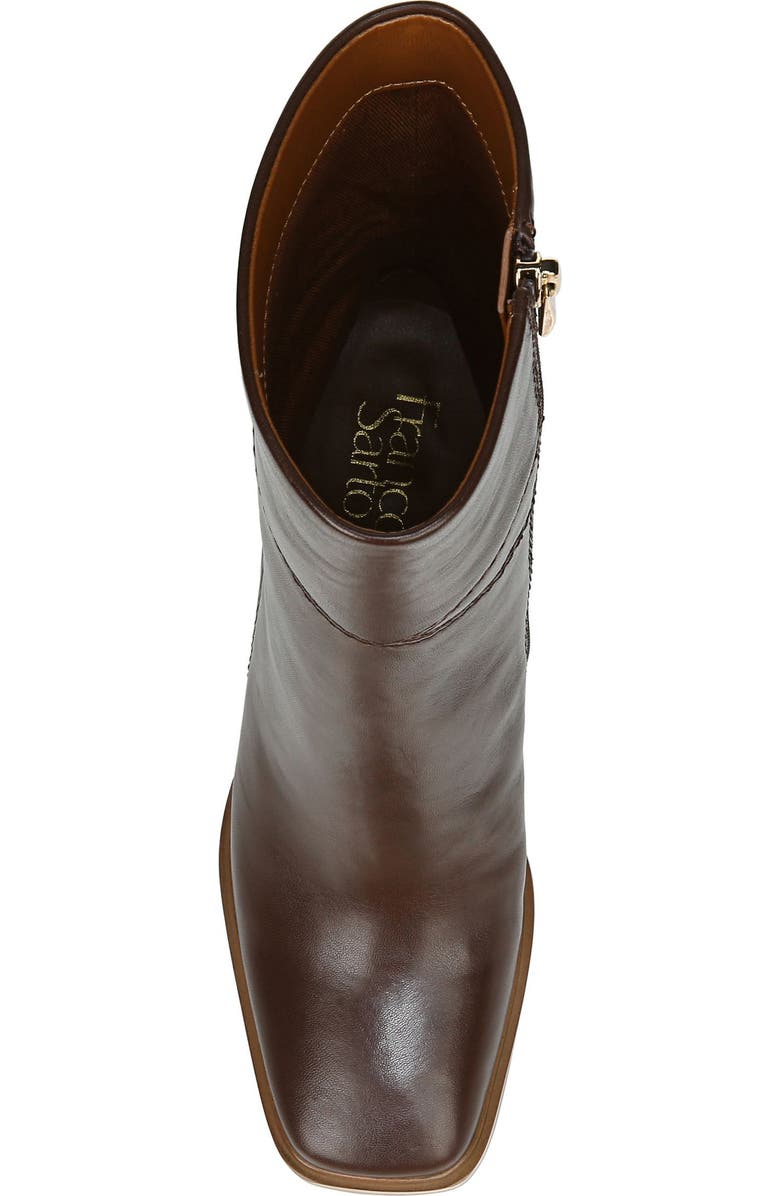 Franco Sarto Stevie Block Heel Bootie, Alternate, color, Brown Wc