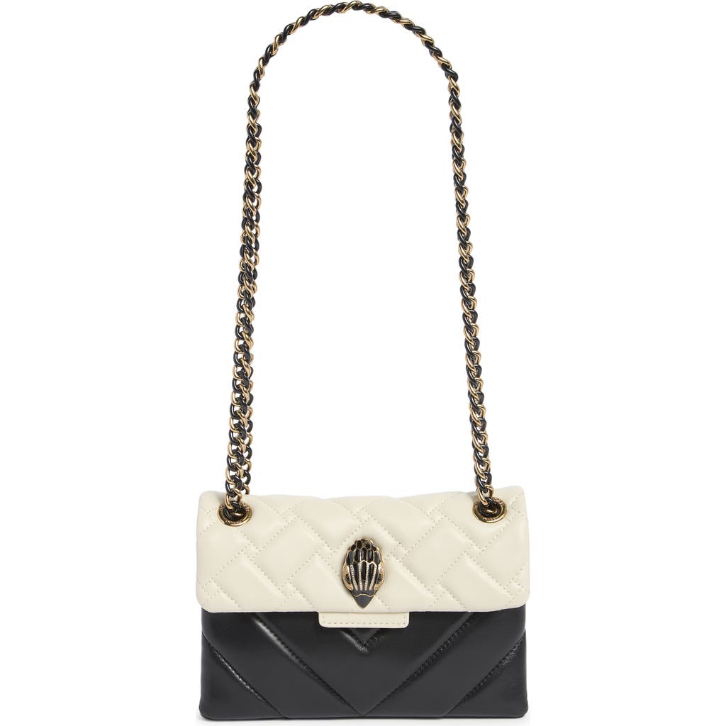 Kurt Geiger London Mini Kensington Leather Convertible Shoulder Bag In Gray